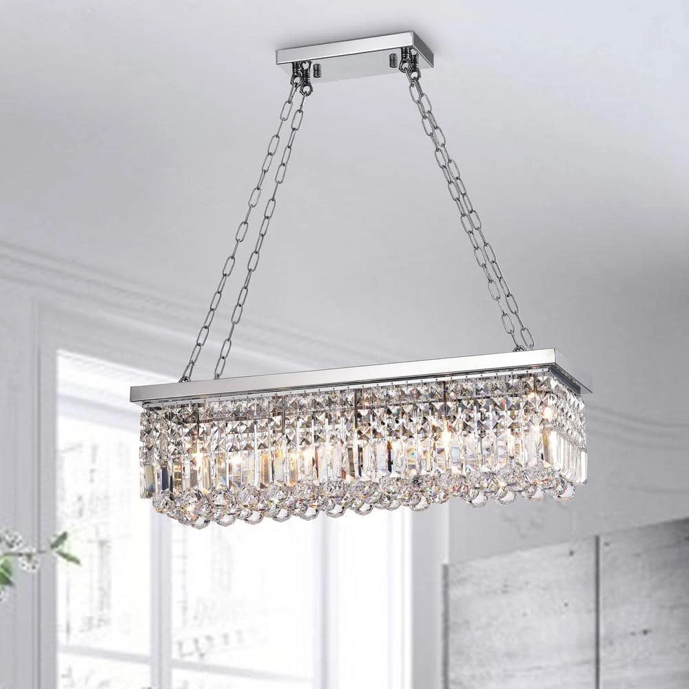 Modern 5-Light Chrome Chandelier by KINWELL 4 Modern 5-Light Chrome Chandelier by KINWELL - Image 2