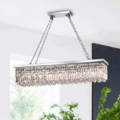 Modern 8-Light Chrome Chandelier by KINWELL -KINWELL shop chrome kinwell chandeliers bsc gs014 sr 44 1000