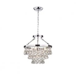 Contemporary 5-Light Chrome Chandelier by KINWELL