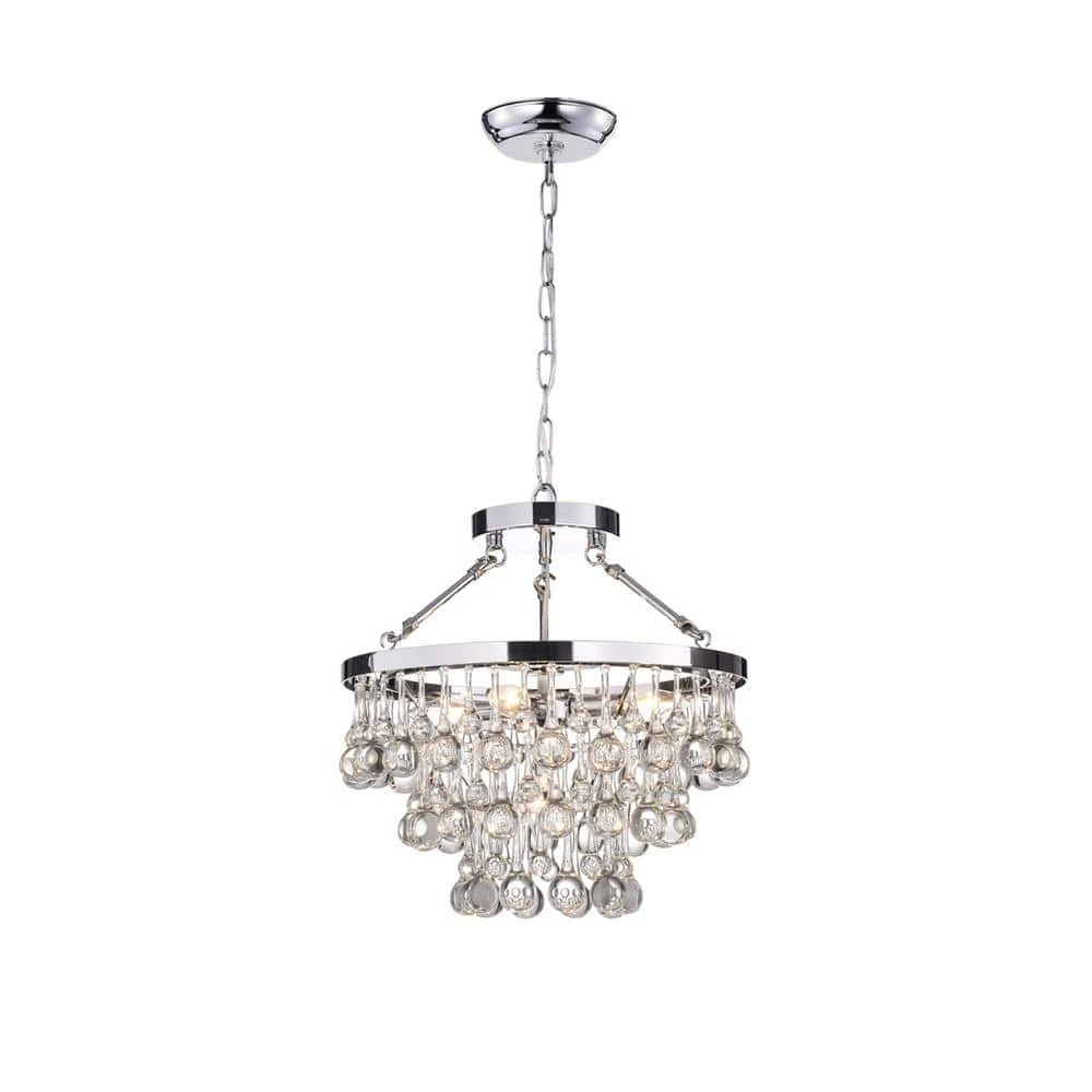 Contemporary 5-Light Chrome Chandelier by KINWELL 3 Contemporary 5-Light Chrome Chandelier by KINWELL