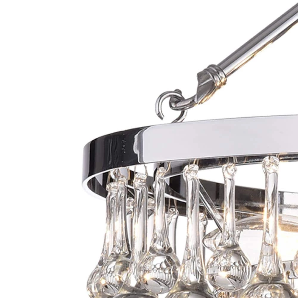 Contemporary 5-Light Chrome Chandelier by KINWELL 4 Contemporary 5-Light Chrome Chandelier by KINWELL - Image 2