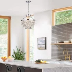 Contemporary 5-Light Chrome Chandelier by KINWELL 13 Contemporary 5-Light Chrome Chandelier by KINWELL -KINWELL shop chrome kinwell chandeliers bsc gs017 sr fa 1000