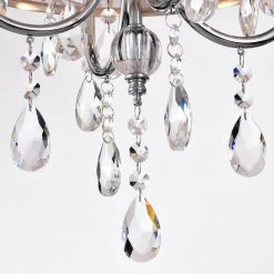 Modern 4-Light Chrome Vintage Drum Chandelier with Stainless steel Shade by KINWELL 11 Modern 4-Light Chrome Vintage Drum Chandelier with Stainless steel Shade by KINWELL -KINWELL shop chrome kinwell chandeliers bsc gs022 1f 1000
