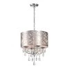 Modern 4-Light Chrome Vintage Drum Chandelier with Stainless steel Shade by KINWELL 1 Modern 4-Light Chrome Vintage Drum Chandelier with Stainless steel Shade by KINWELL -KINWELL shop chrome kinwell chandeliers bsc gs022 64 1000