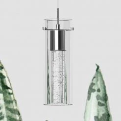 8-Watt Integrated LED Chrome Pendant with Crystal Bubble Glass Shade by Pia Ricco 17 8-Watt Integrated LED Chrome Pendant with Crystal Bubble Glass Shade by Pia Ricco -KINWELL shop chrome pia ricco chandeliers 1jay 50871 31 1000