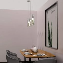 8-Watt Integrated LED Chrome Pendant with Crystal Bubble Glass Shade by Pia Ricco 13 8-Watt Integrated LED Chrome Pendant with Crystal Bubble Glass Shade by Pia Ricco -KINWELL shop chrome pia ricco chandeliers 1jay 50871 c3 1000