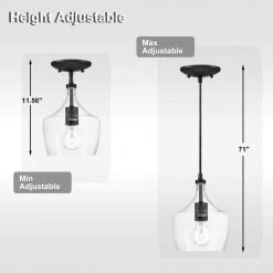 1-Light Dark Bronze Teardrop Pendant Light with Clear Glass Shade by Pia Ricco -KINWELL shop dark bronze pia ricco chandeliers 1jay jp122 76 1000