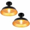 1- Light Dark Bronze Outdoor Semi Flush Mount (2-Pack) by Pia Ricco -KINWELL shop dark bronze pia ricco flush mount lights 1jay 80572 64 1000