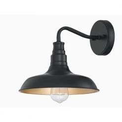 1- Light Dark Bronze Outdoor Barn Light Sconce (2-Pack) by Pia Ricco -KINWELL shop dark bronze pia ricco outdoor sconces 1jay 81682 1f 1000