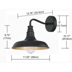 1- Light Dark Bronze Outdoor Barn Light Sconce (2-Pack) by Pia Ricco -KINWELL shop dark bronze pia ricco outdoor sconces 1jay 81682 40 1000