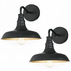 KINWELL shop 36 1- Light Dark Bronze Outdoor Barn Light Sconce (2-Pack) by Pia Ricco