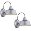 1-Light Galvanized Not Solar Outdoor Wall Lantern Sconce (2-Pack) by Pia Ricco 1 1-Light Galvanized Not Solar Outdoor Wall Lantern Sconce (2-Pack) by Pia Ricco -KINWELL shop galvanized pia ricco outdoor sconces 1jay 18271gd 2pk 64 1000