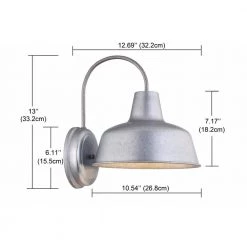 1-Light Galvanized Not Solar Outdoor Wall Lantern Sconce (2-Pack) by Pia Ricco 16 1-Light Galvanized Not Solar Outdoor Wall Lantern Sconce (2-Pack) by Pia Ricco -KINWELL shop galvanized pia ricco outdoor sconces 1jay 18271gd 2pk 76 1000