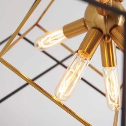Imperium 9-Light Gold Sputnik Geometric Modern Industrial Caged Chandelier for Dining Room by Artika 16 Imperium 9-Light Gold Sputnik Geometric Modern Industrial Caged Chandelier for Dining Room by Artika -KINWELL shop gold artika chandeliers chmp rn fa 1000