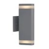 Scintilly Cylinder 2-Light Gray Modern Outdoor Garage and Porch Light Wall Lantern Sconce by Artika 2 Scintilly Cylinder 2-Light Gray Modern Outdoor Garage and Porch Light Wall Lantern Sconce by Artika -KINWELL shop gray artika outdoor sconces scin gr hdc 64 1000