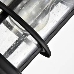 1-Light Matte Black Outdoor Wall Lantern Sconce with Anti-Rust and Waterproof by Jushua -KINWELL shop matte black jushua outdoor sconces go l a17005 4f 1000