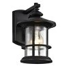 1-Light Matte Black Outdoor Wall Lantern Sconce with Anti-Rust and Waterproof by Jushua -KINWELL shop matte black jushua outdoor sconces go l a17005 64 1000