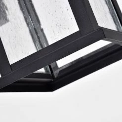 1-Light Matte Black Outdoor Wall Lantern Sconce with Anti-Rust and Waterproof by Jushua -KINWELL shop matte black jushua outdoor sconces go l a19007 c3 1000