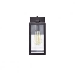 1-Light Matte Black Outdoor Wall Lantern Sconce with Dusk to Dawn Sensor by Jushua -KINWELL shop matte black jushua outdoor sconces go l f200002p 4f 1000
