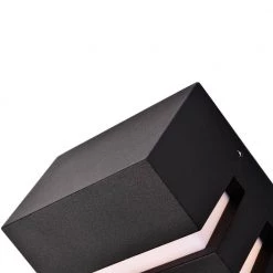 1-Light Matte Black Outdoor Wall Lantern Sconce Aluminum and Acrylic with LED Dimmable Module by Jushua 12 1-Light Matte Black Outdoor Wall Lantern Sconce Aluminum and Acrylic with LED Dimmable Module by Jushua -KINWELL shop matte black jushua outdoor sconces sd cy ca1915 w 1f 1000