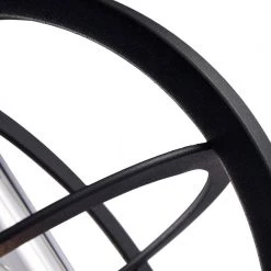 1-Light Matte Black Outdoor Post Light Sconce Metal with Clear Glass by Jushua -KINWELL shop matte black jushua post lanterns sd cy ca1912 p 4f 1000