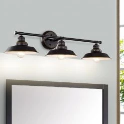 3-Lights Matte Black Indoor Wall Sconce Steel and Electrical Components by Jushua -KINWELL shop matte black jushua wall sconces go l a40005 c3 1000
