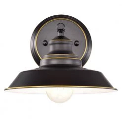 1-Light Matte Black Indoor Wall Sconce with Steel and Electrical Components by Jushua -KINWELL shop matte black jushua wall sconces gol a40001 1f 1000