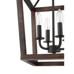 4-Light Matte Black Lantern Pendant by Pia Ricco -KINWELL shop matte black pia ricco chandeliers 1jay 51214 1f 1000
