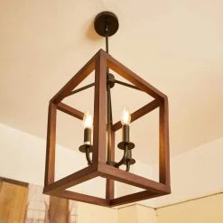 4-Light Matte Black Lantern Pendant by Pia Ricco -KINWELL shop matte black pia ricco chandeliers 1jay 51214 31 1000