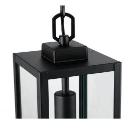 1-Light Matte Black Outdoor Pendant Light with Clear Glass by Pia Ricco -KINWELL shop matte black pia ricco outdoor pendant lights 1jay 15171 1f 1000