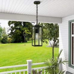 1-Light Matte Black Outdoor Pendant Light with Clear Glass by Pia Ricco -KINWELL shop matte black pia ricco outdoor pendant lights 1jay 15171 31 1000