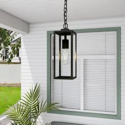 1-Light Matte Black Outdoor Pendant Light with Clear Glass by Pia Ricco -KINWELL shop matte black pia ricco outdoor pendant lights 1jay 15171 44 1000