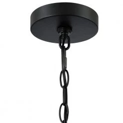 1-Light Matte Black Outdoor Pendant Light with Clear Glass by Pia Ricco -KINWELL shop matte black pia ricco outdoor pendant lights 1jay 15171 4f 1000