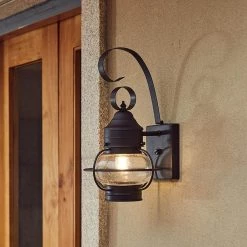 1-Light Matte Black Not Solar Outdoor Wall Lantern Sconce (2-Pack) by Pia Ricco -KINWELL shop matte black pia ricco outdoor sconces 1jay 14561 2pk 1f 1000