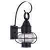 1- Light Matte Black Outdoor Wall Lantern Sconce by Pia Ricco