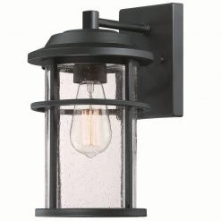 1- Light Matte Black Outdoor Wall Lantern Sconce by Pia Ricco -KINWELL shop matte black pia ricco outdoor sconces 1jay 14641 4f 1000