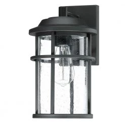 KINWELL shop 46 1- Light Matte Black Outdoor Wall Lantern Sconce by Pia Ricco