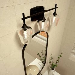 22.68 in. 3-Lights Matte Black Wall Mount Vanity Light by Pia Ricco -KINWELL shop matte black pia ricco vanity lighting 1jay lp11888901 fa 1000