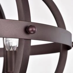 6-Light Oil Rubbed Bronze Indoor Pendant Steel and Electrical Components by Jushua -KINWELL shop oil rubbed bronze jushua chandeliers gol a60004 44 1000