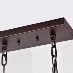5-Light Oil Rubbed Bronze indoor Pendant with Steel and Electrical Components by Jushua 13 5-Light Oil Rubbed Bronze indoor Pendant with Steel and Electrical Components by Jushua -KINWELL shop oil rubbed bronze jushua chandeliers gol a60011 44 1000