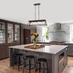 5-Light Oil Rubbed Bronze indoor Pendant with Steel and Electrical Components by Jushua 11 5-Light Oil Rubbed Bronze indoor Pendant with Steel and Electrical Components by Jushua -KINWELL shop oil rubbed bronze jushua chandeliers gol a60011 4f 1000