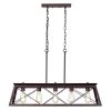 5-Light Oil Rubbed Bronze indoor Pendant with Steel and Electrical Components by Jushua -KINWELL shop oil rubbed bronze jushua chandeliers gol a60011 64 1000