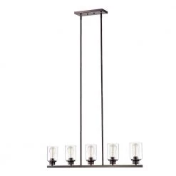 5-Light Oil Rubbed Bronze Kitchen Island Pendant by Jushua 13 5-Light Oil Rubbed Bronze Kitchen Island Pendant by Jushua -KINWELL shop oil rubbed bronze jushua chandeliers gol a60015 44 1000