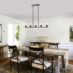 5-Light Oil Rubbed Bronze Kitchen Island Pendant by Jushua 11 5-Light Oil Rubbed Bronze Kitchen Island Pendant by Jushua -KINWELL shop oil rubbed bronze jushua chandeliers gol a60015 4f 1000