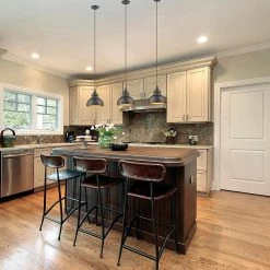 1-Light Oil Rubbed Bronze Kitchen Island Dimmable Mini Pendant by Jushua 10 1-Light Oil Rubbed Bronze Kitchen Island Dimmable Mini Pendant by Jushua -KINWELL shop oil rubbed bronze jushua pendant lights gol f203001 1f 1000