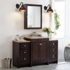 1-Light Oil Rubbed Bronze Industrial Wall Vanity Light with Shade by Jushua -KINWELL shop oil rubbed bronze jushua vanity lighting gol a40007 4f 1000