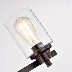 3-Light Oil Rubbed Bronze Contemporary Bathroom Vanity-Light with Clear Glass by Jushua 14 3-Light Oil Rubbed Bronze Contemporary Bathroom Vanity-Light with Clear Glass by Jushua -KINWELL shop oil rubbed bronze jushua vanity lighting gol a40028 fa 1000