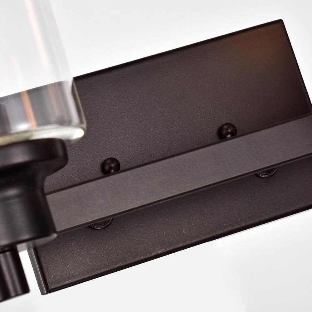 4-Light Oil Rubbed Bronze Contemporary Bathroom Vanity-Light with Glass Shade by Jushua 8 4-Light Oil Rubbed Bronze Contemporary Bathroom Vanity-Light with Glass Shade by Jushua - Image 6