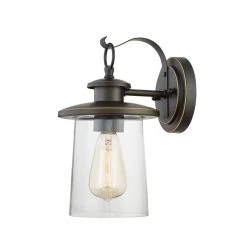 1-Light Oil Rubbed Bronze Not Solar Outdoor Wall Lantern Sconce (2-Pack) by Pia Ricco -KINWELL shop oil rubbed bronze pia ricco outdoor sconces 1jay 12571 2pk c3 1000