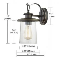 1- Light Oil Rubbed Bronze Outdoor Wall Lantern Sconce by Pia Ricco -KINWELL shop oil rubbed bronze pia ricco outdoor sconces 1jay 12571 40 1000